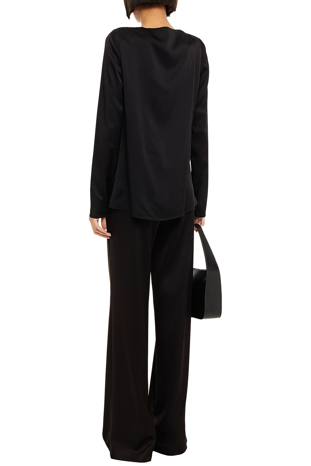 MAISON MARGIELA Satin-crepe top