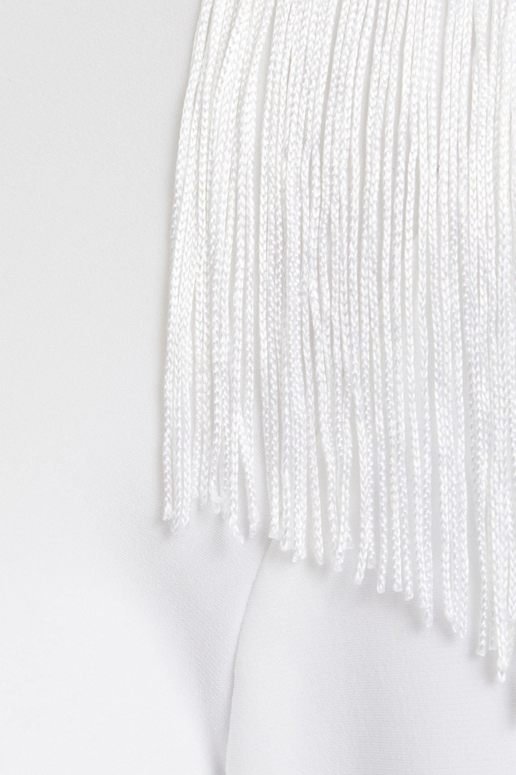 NORMA KAMALI Fringed jersey top