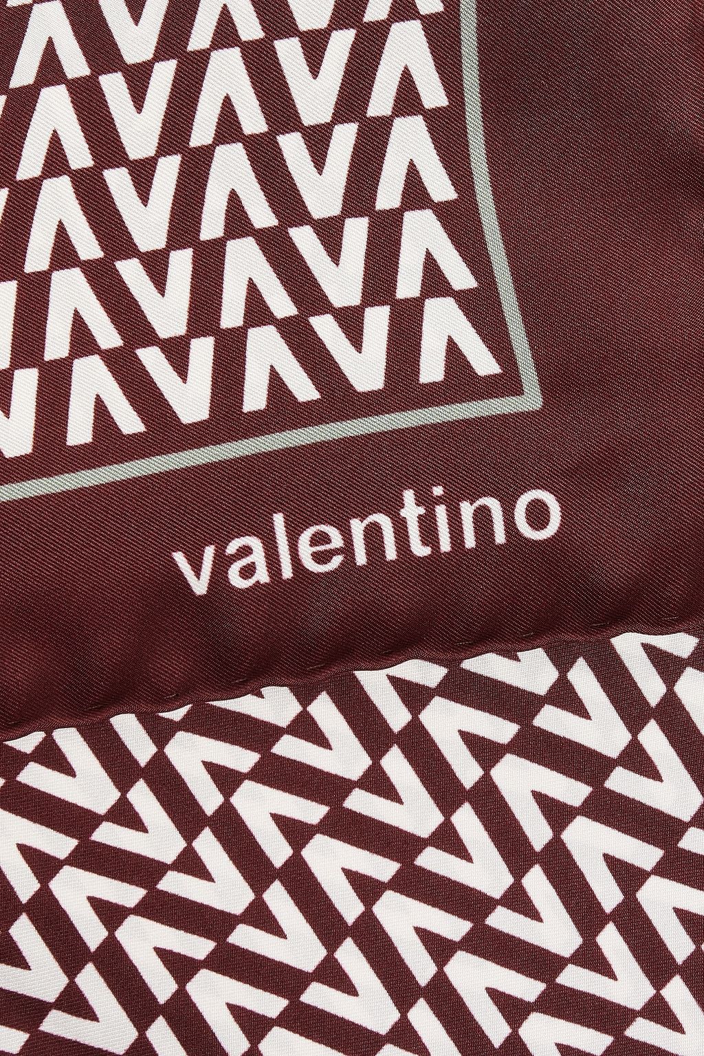 VALENTINO GARAVANI Printed silk-twill scarf