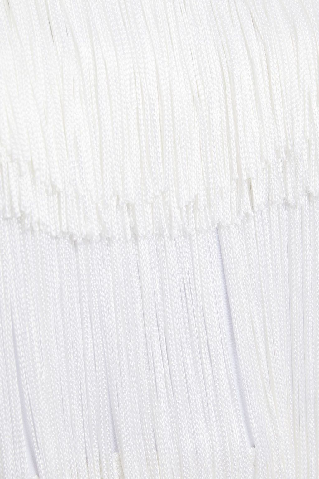 NORMA KAMALI Tiered fringed jersey top