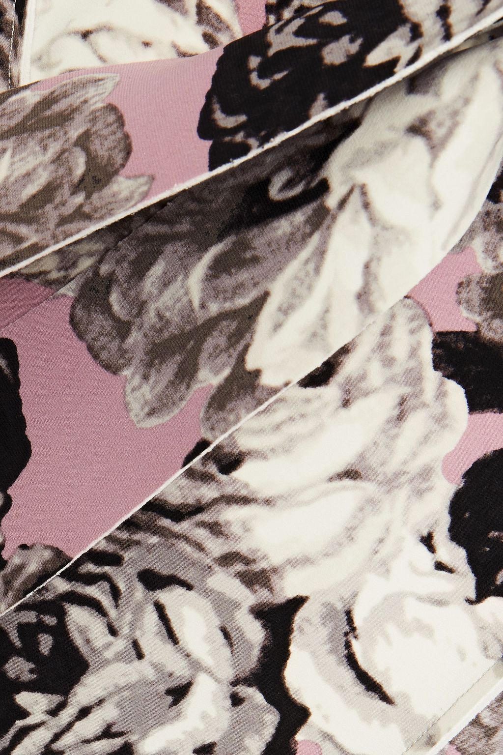 NORMA KAMALI Floral-print scuba trench coat