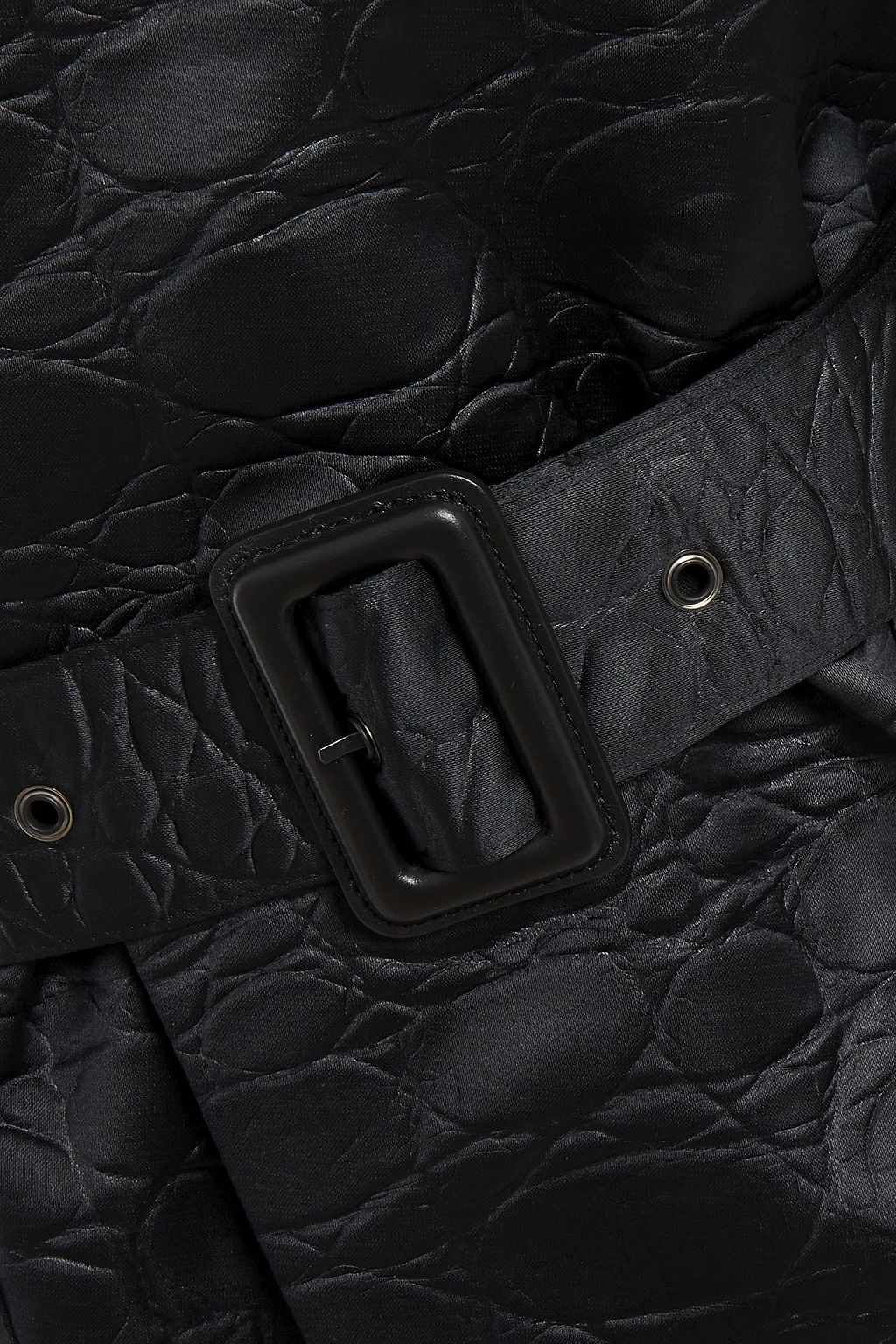 MAISON MARGIELA Mantel aus geprägtem Satin mit Gürtel