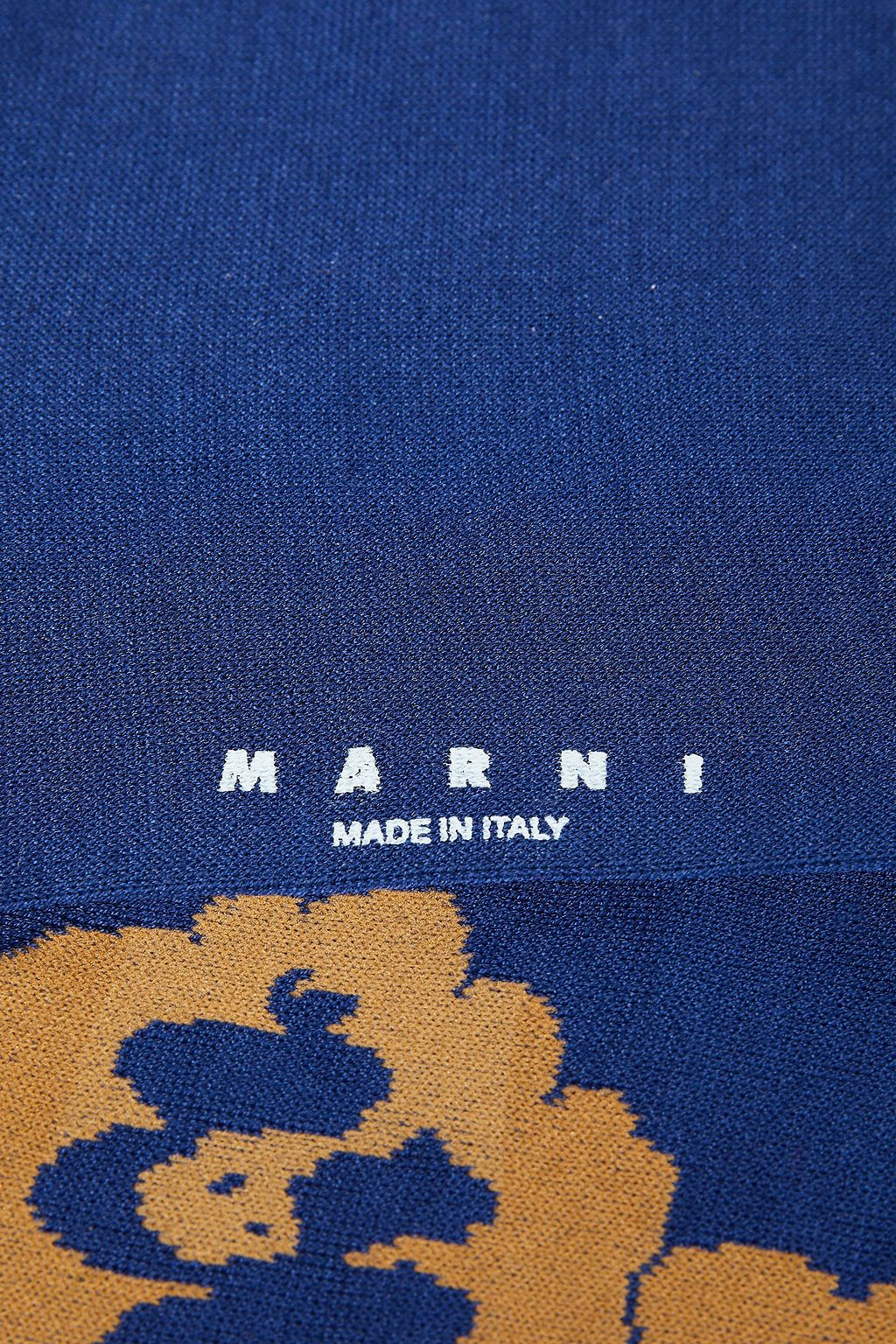 MARNI Intarsia-knit cotton-blend socks