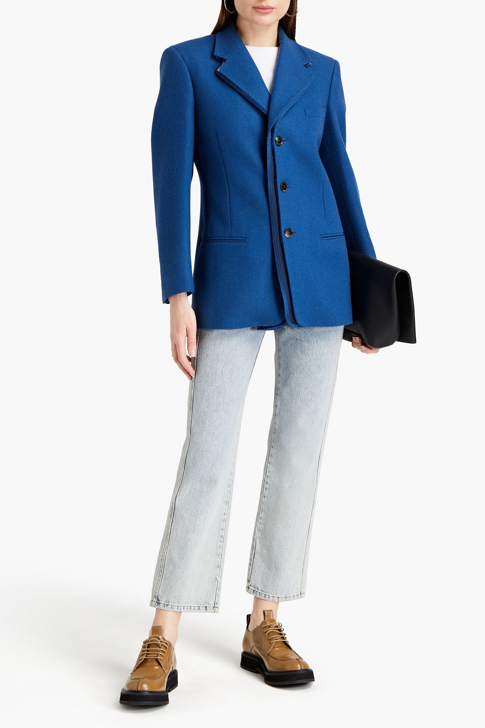 Maison Margiela Wool Blazer In Blue ModeSens