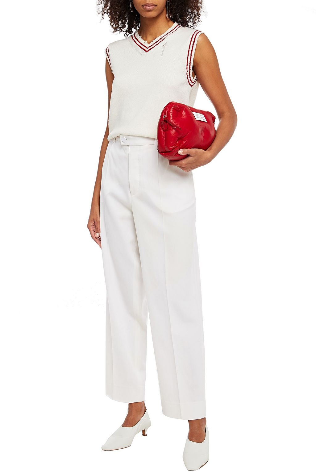 MAISON MARGIELA Wool-twill straight-leg pants