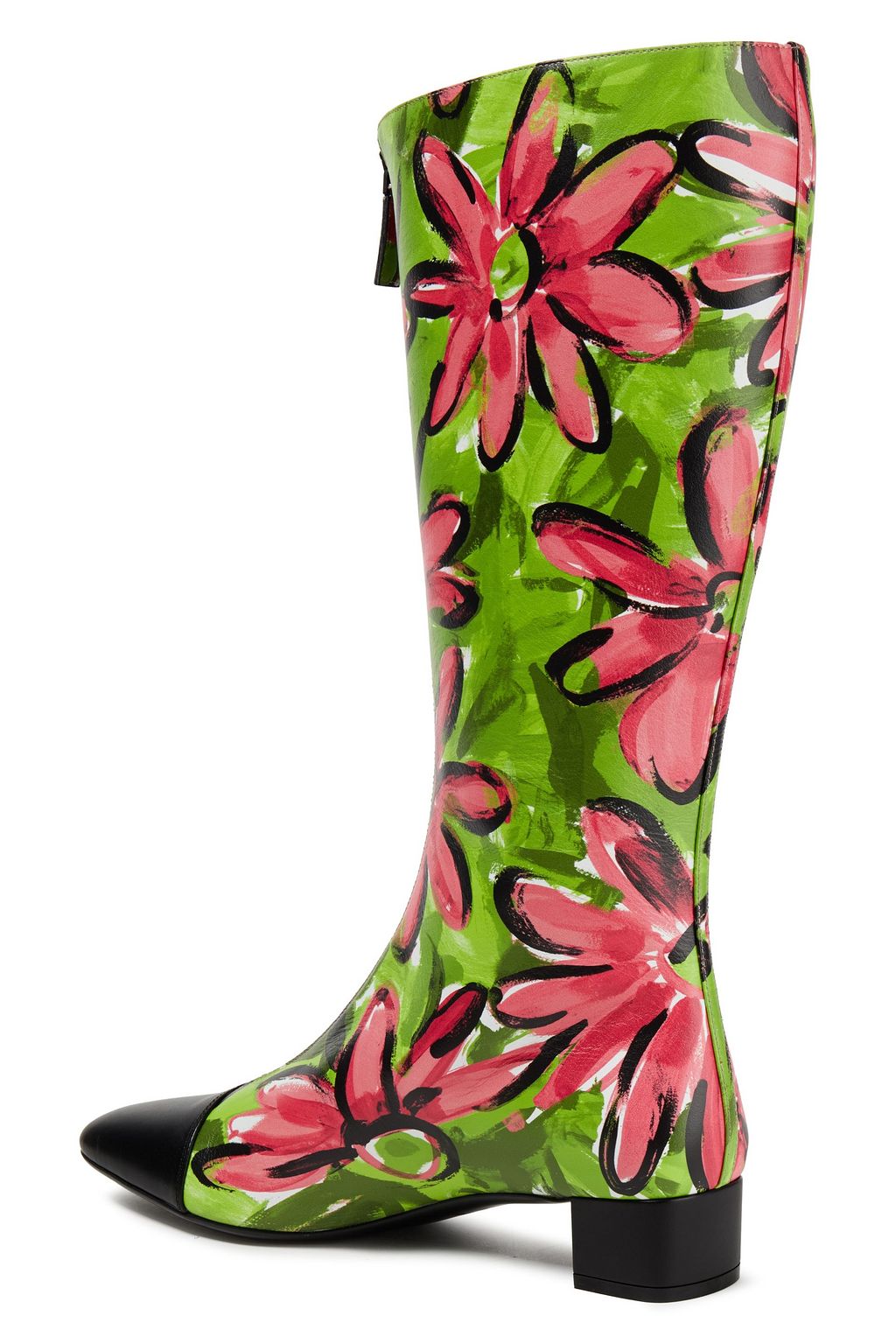 MICHAEL KORS COLLECTION Printed leather knee boots