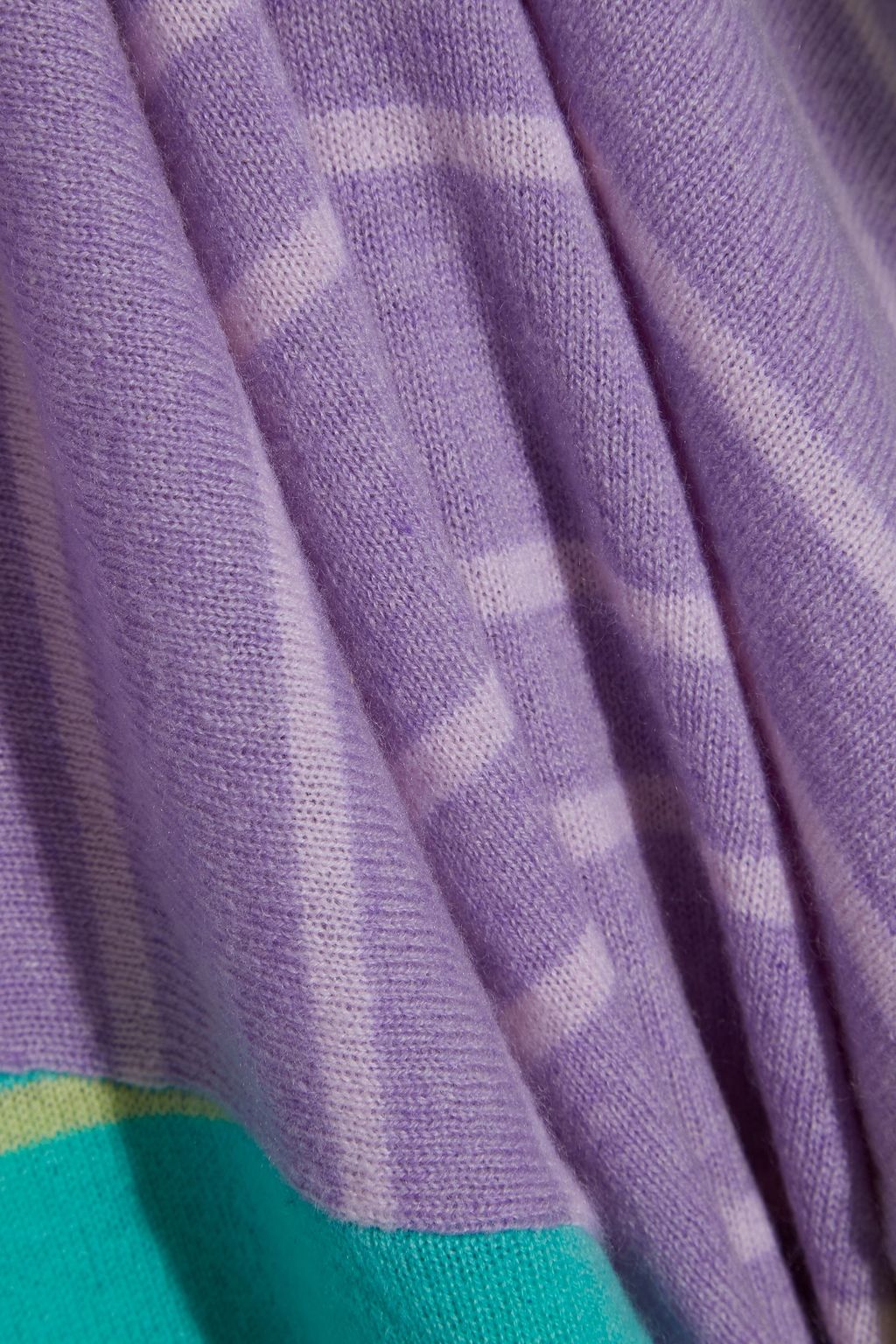 AUTUMN CASHMERE Boyfriend color-block striped cashmere sweater