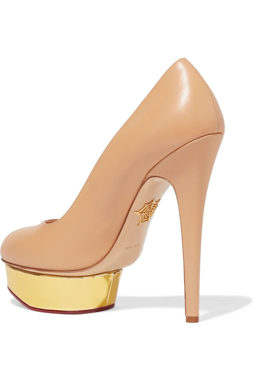 CHARLOTTE OLYMPIA Dolly suede platform pumps
