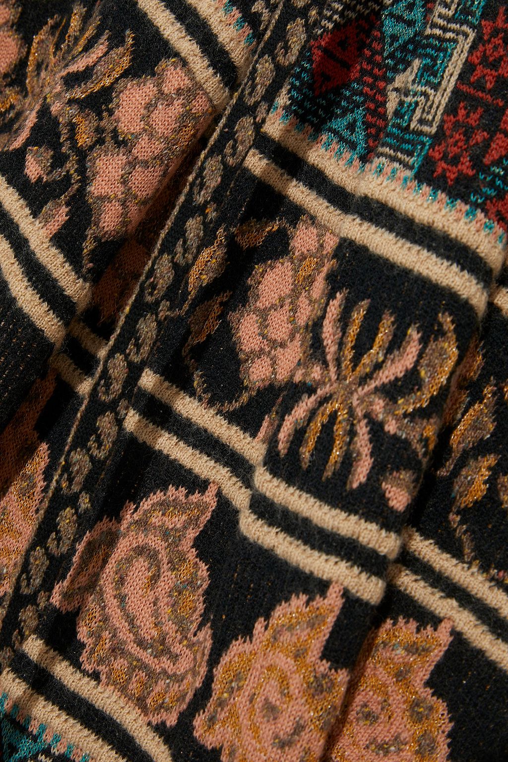ETRO Jacquard-knit wool-blend jumpsuit