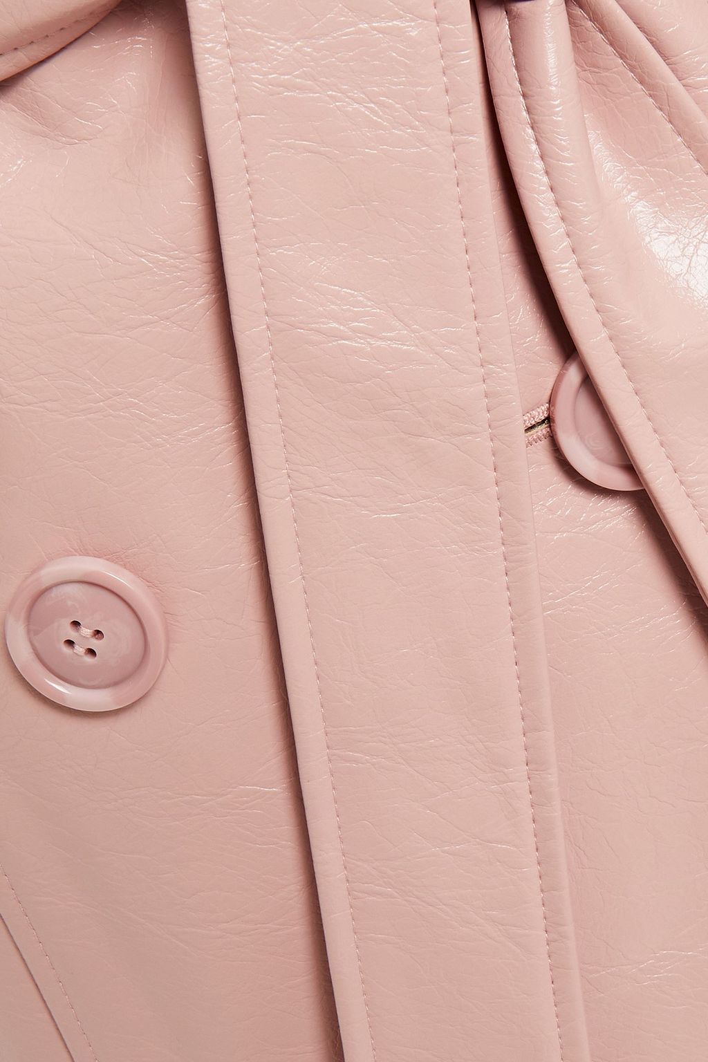 STAND STUDIO Genesis double-breasted faux leather coat