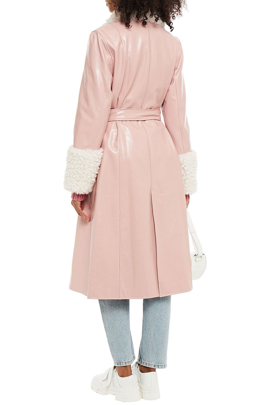 STAND STUDIO Genesis double-breasted faux leather coat