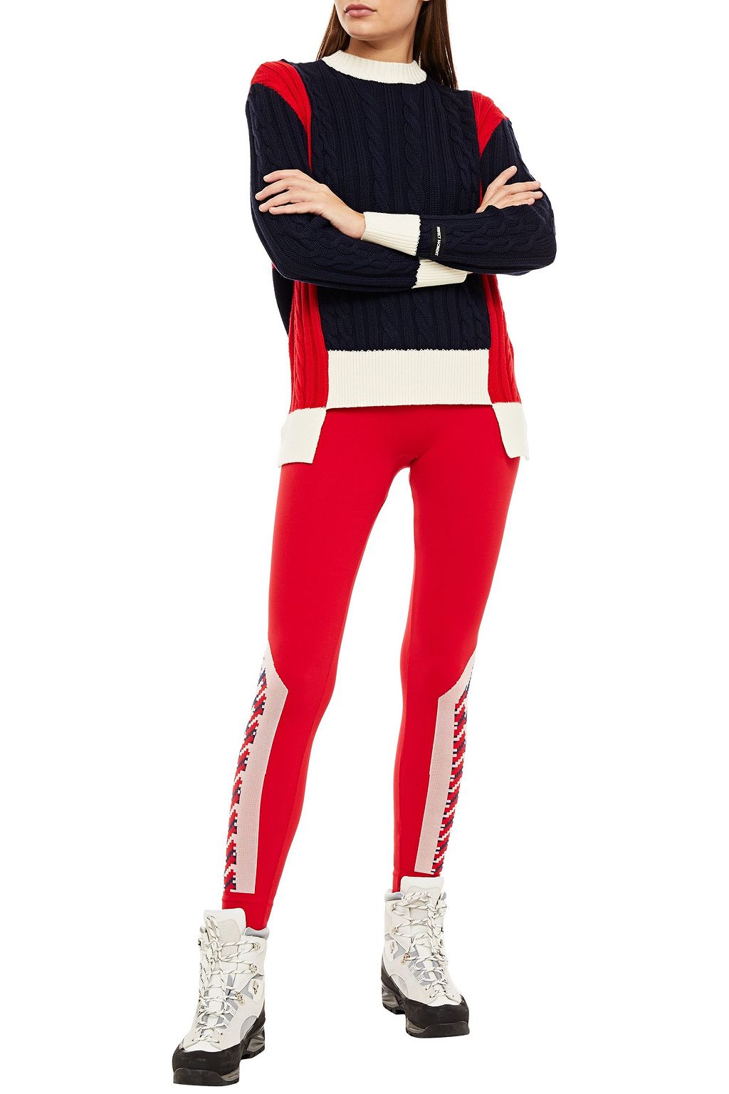 PERFECT MOMENT Jacquard-knit leggings