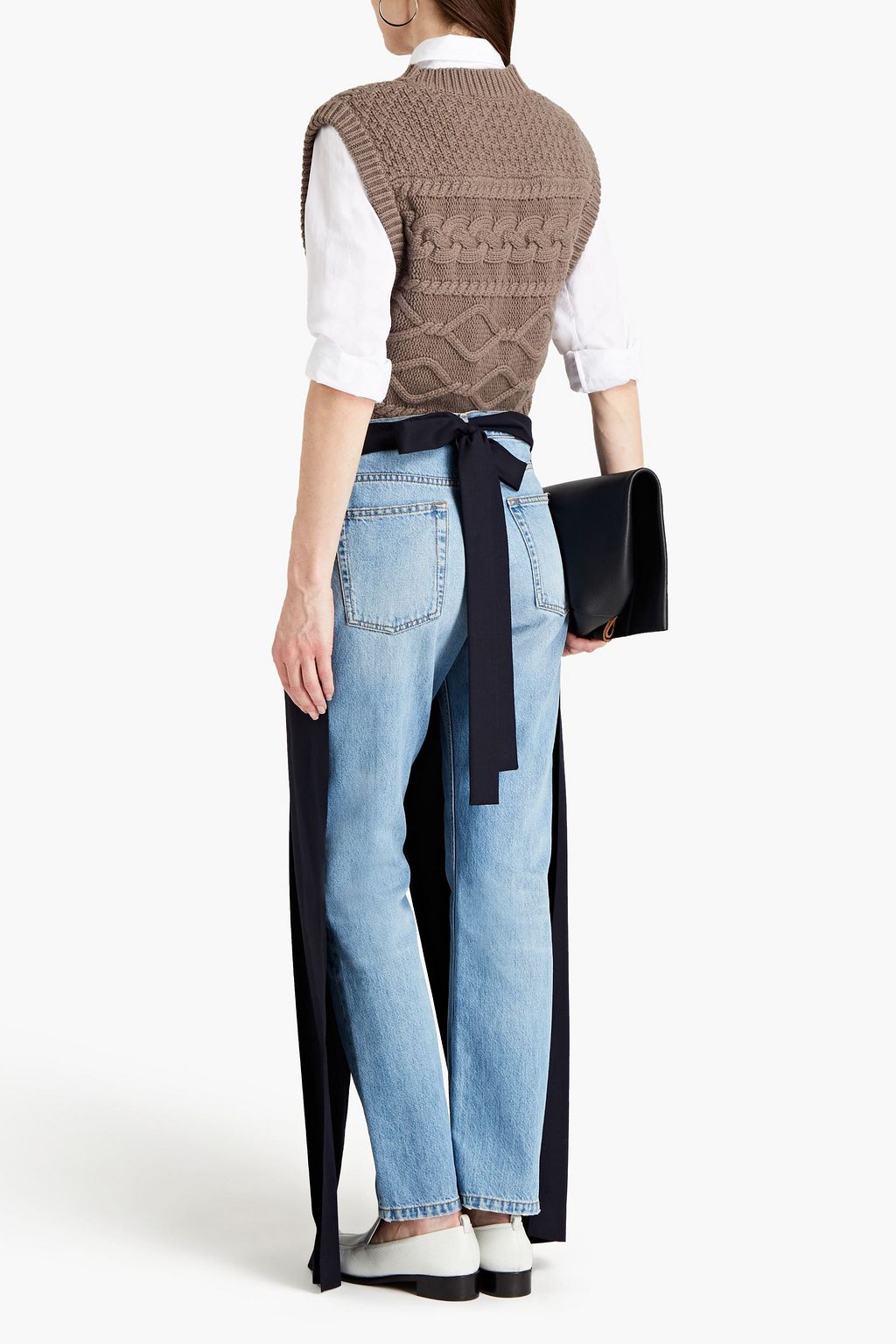 MAISON MARGIELA Wool-blend twill maxi skirt