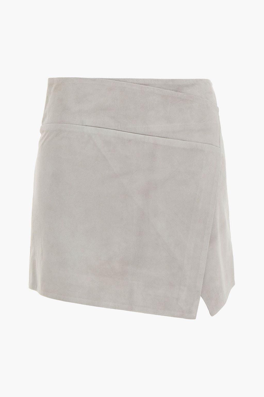 suede effect skirt