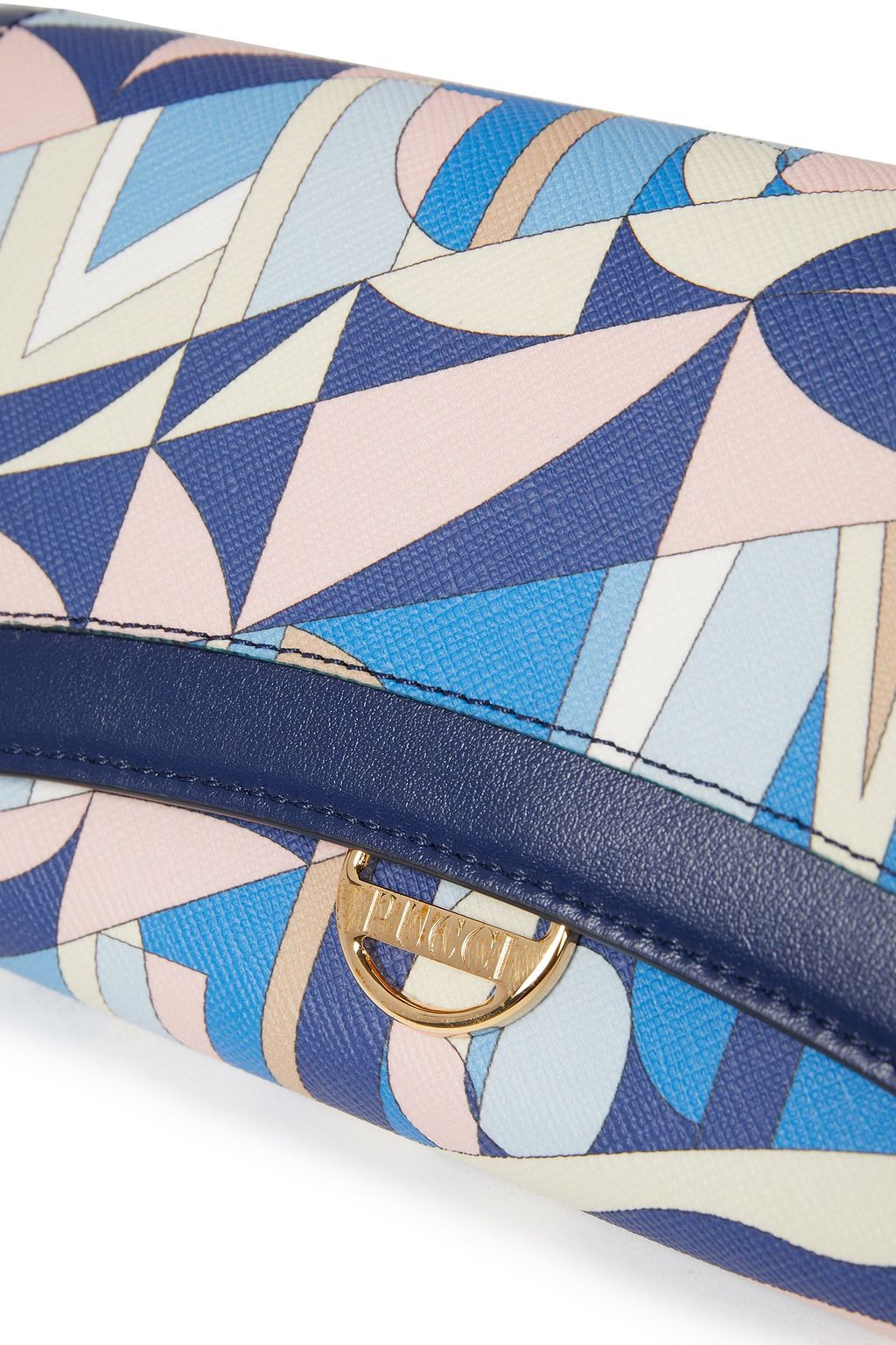 PUCCI Printed faux and smooth leather wallet