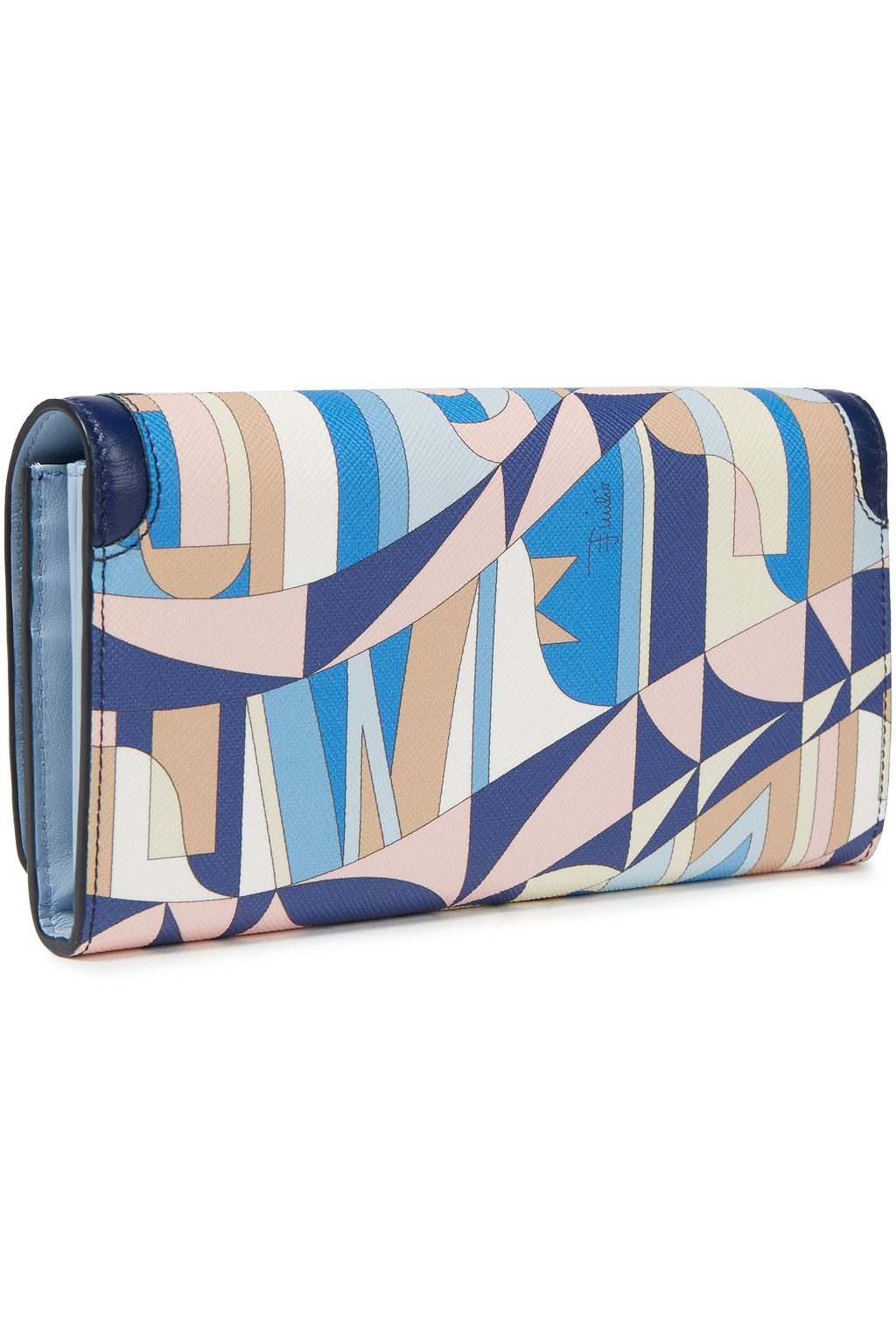 PUCCI Printed faux and smooth leather wallet