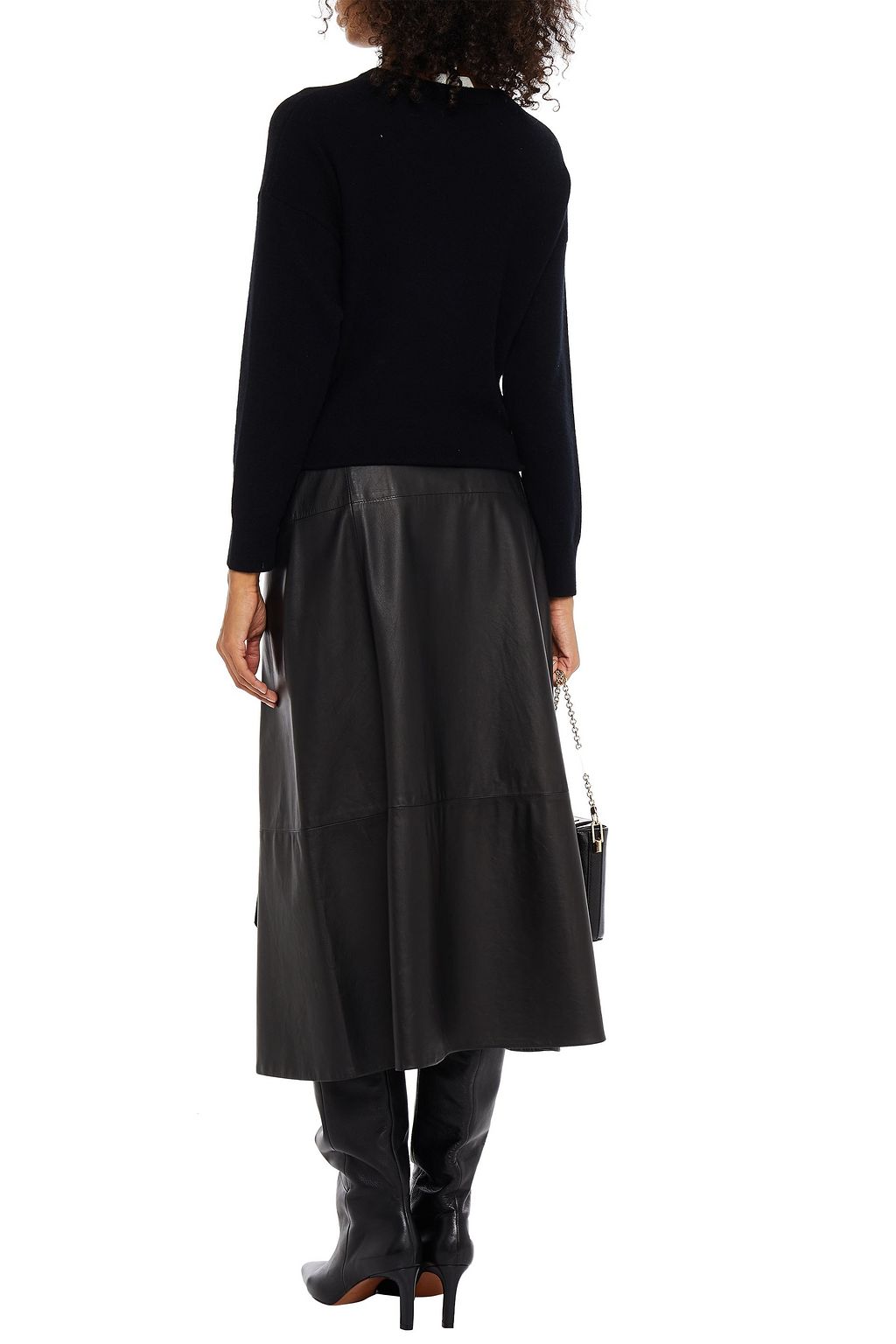 MICHELLE MASON Knotted wool and cashmere-blend sweater