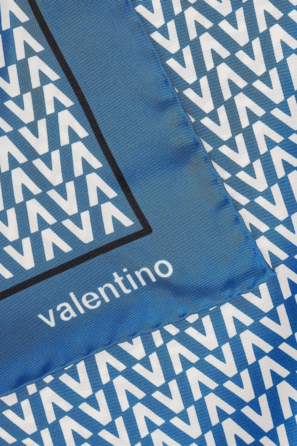 VALENTINO GARAVANI Printed silk-twill scarf