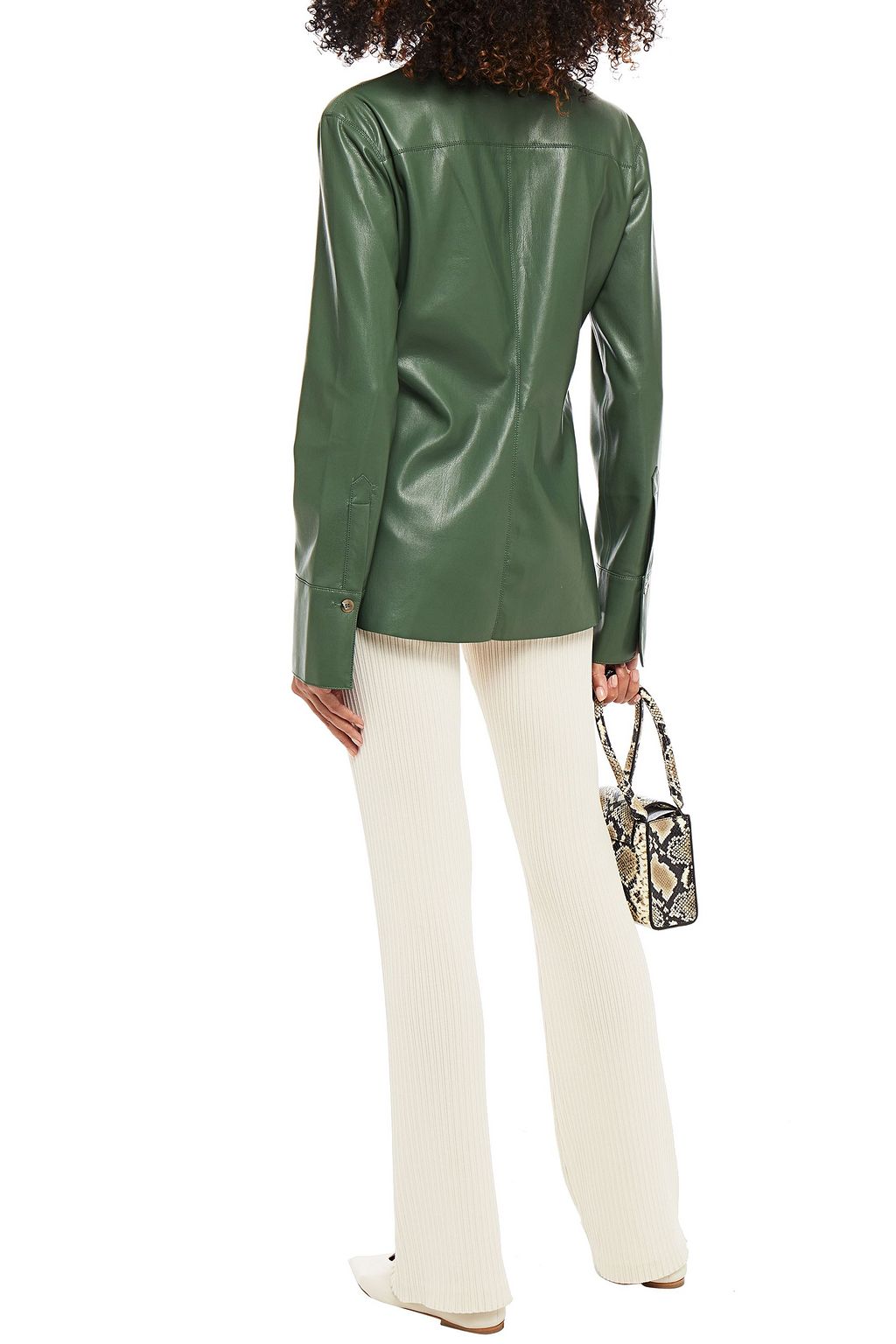 NANUSHKA Tippi vegan leather shirt