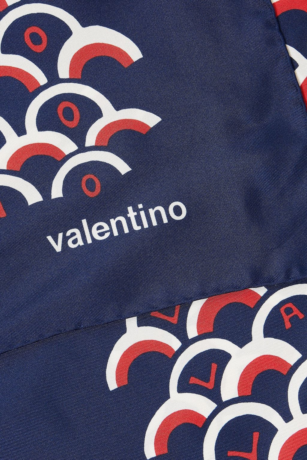 VALENTINO GARAVANI Printed silk-twill scarf