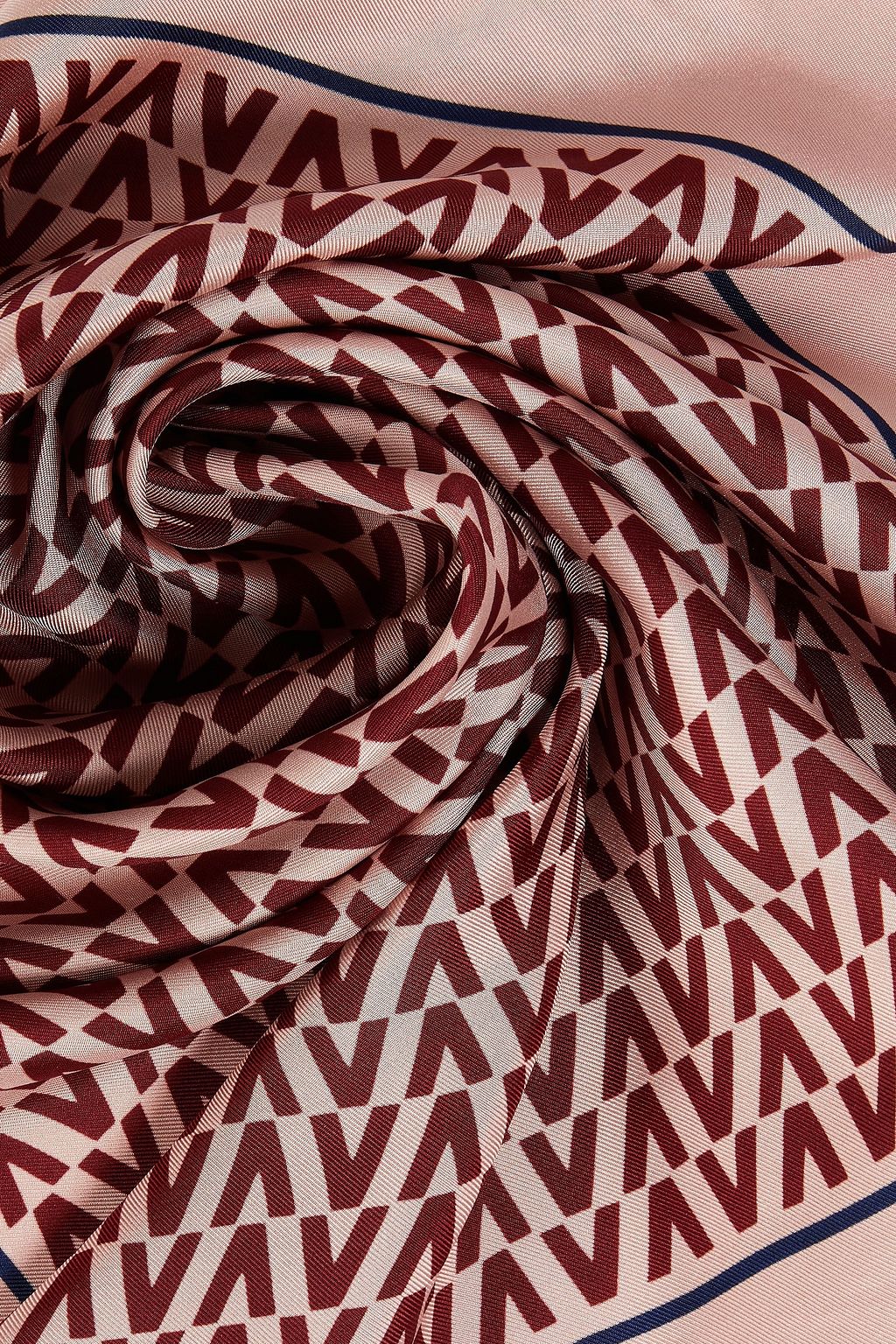 VALENTINO GARAVANI Printed silk-twill scarf