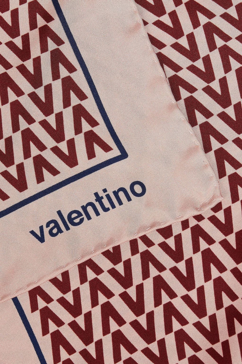 VALENTINO GARAVANI Printed silk-twill scarf