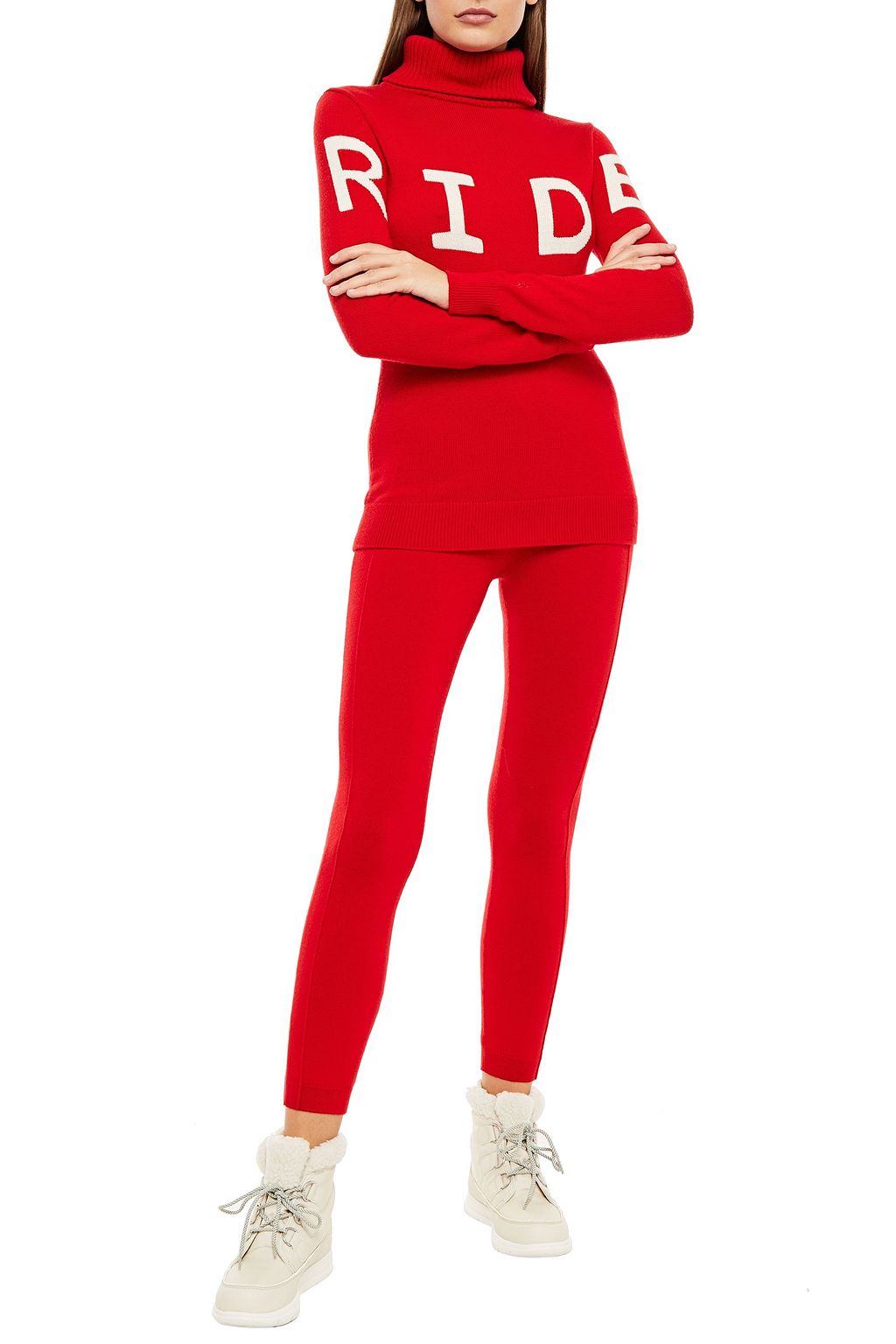 PERFECT MOMENT Merino wool-blend leggings