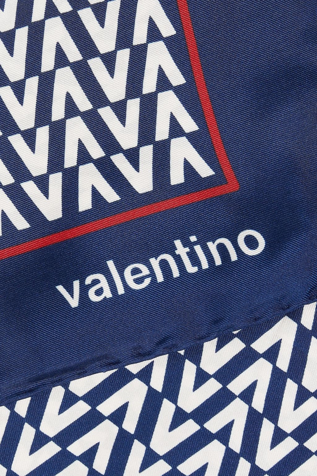 VALENTINO GARAVANI Printed silk-twill scarf