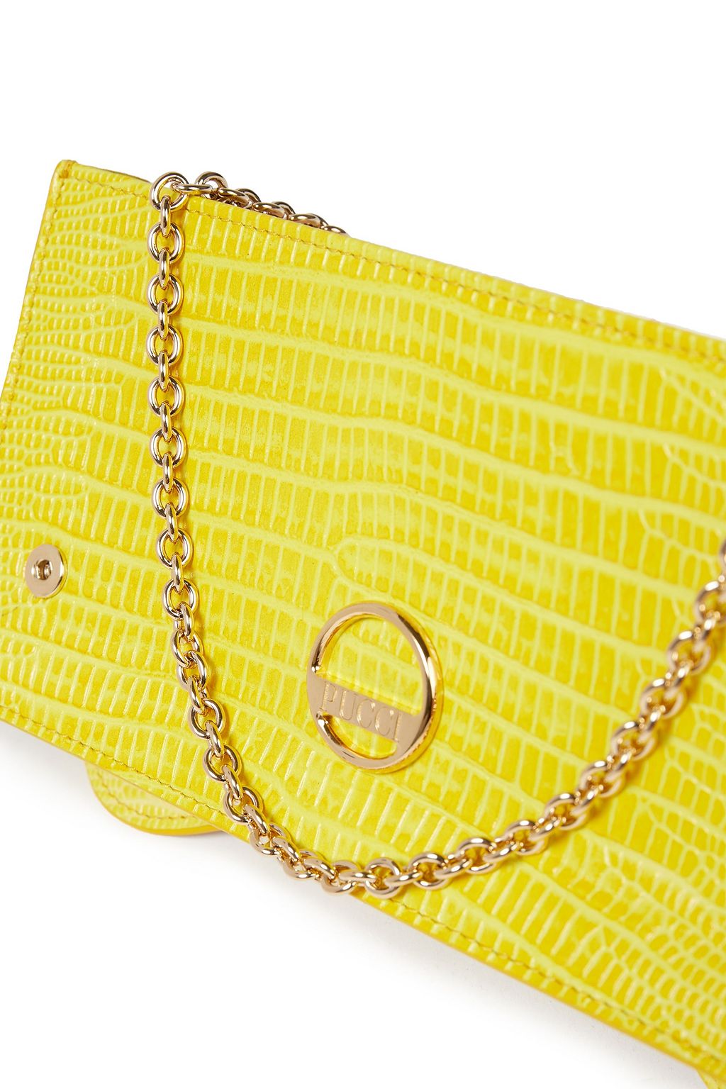 PUCCI Lizard-effect leather continental wallet