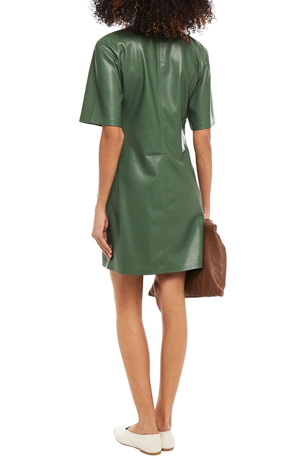 NANUSHKA Berto faux leather mini shirt dress