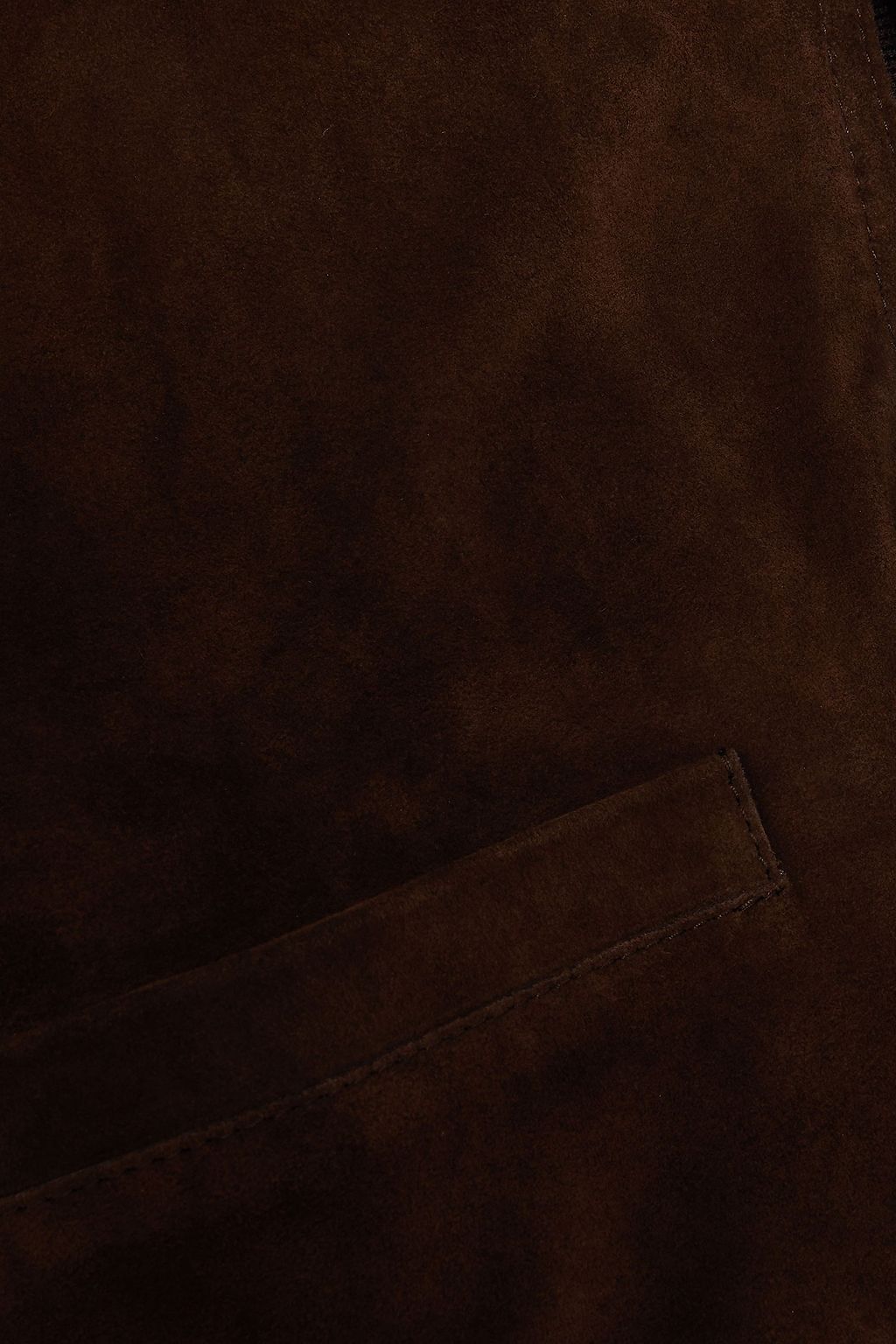 MAISON MARGIELA Knit-paneled suede bomber jacket
