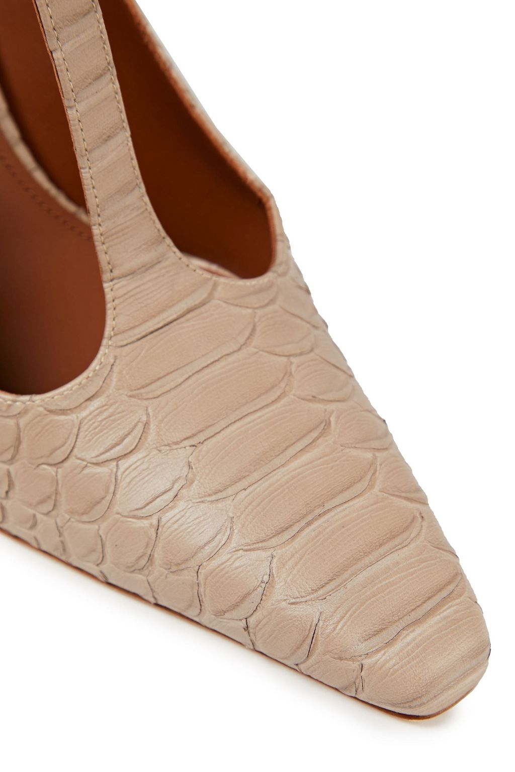 MALONE SOULIERS + Roksanda Dua 100 snake-effect leather pumps