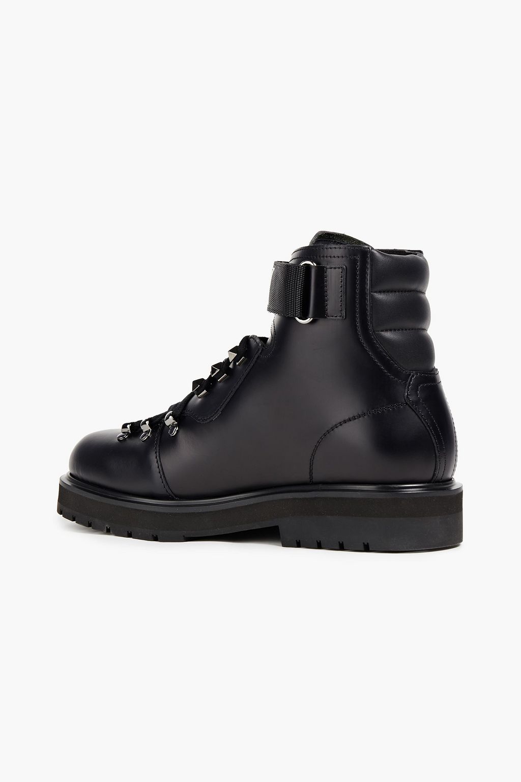 VALENTINO GARAVANI Logo-print leather boots