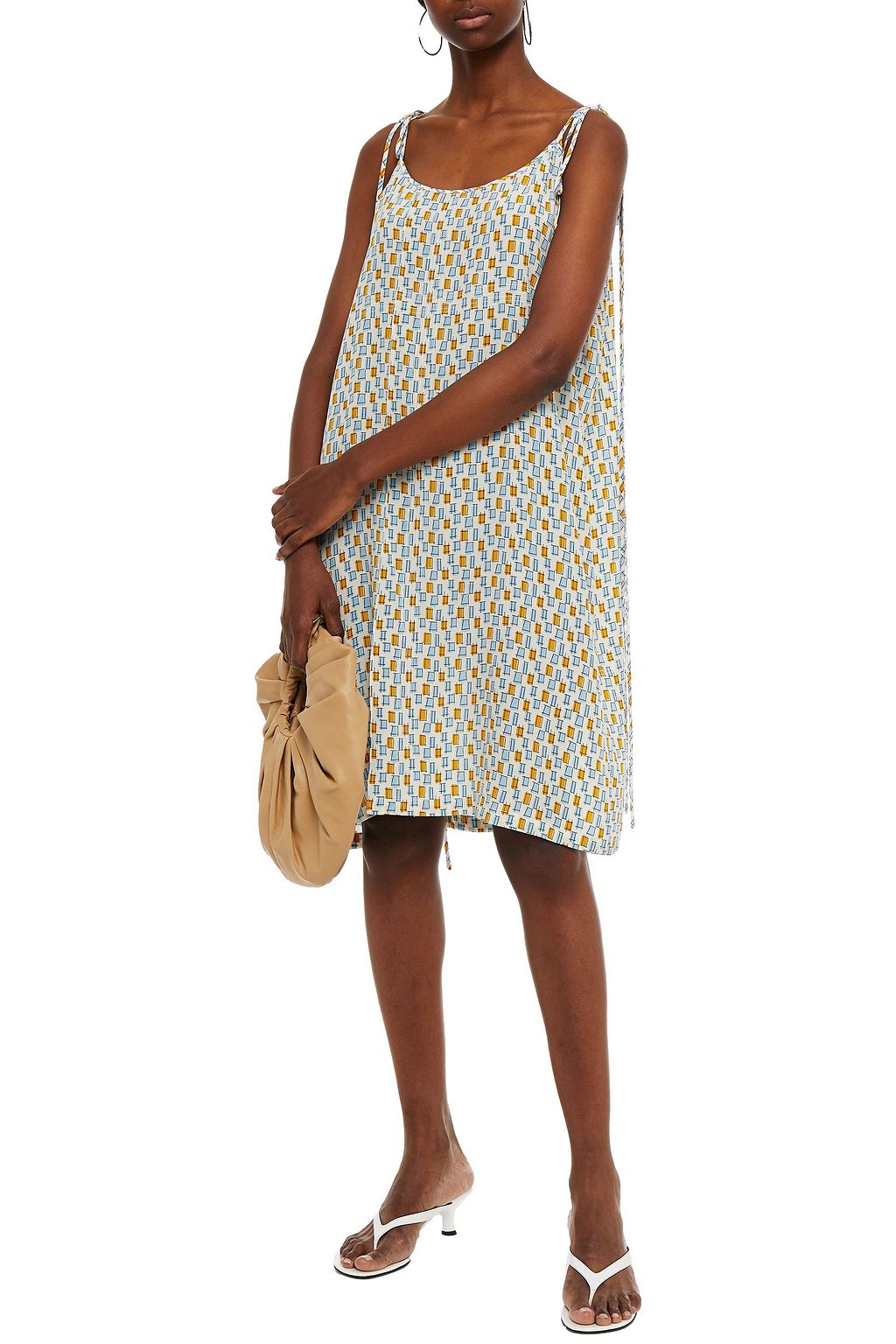 MARNI Printed silk crepe de chine dress
