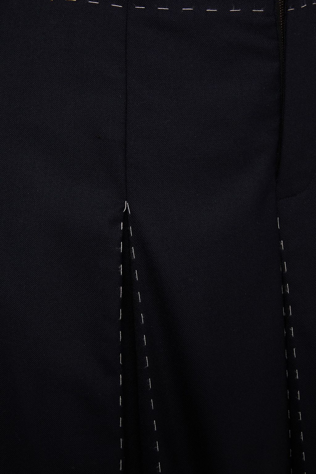 MAISON MARGIELA Pleated wool-blend twill culottes