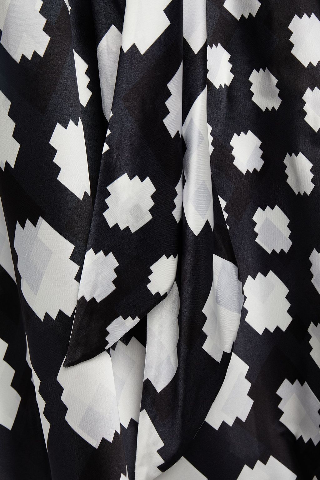 MARNI Printed satin maxi dress
