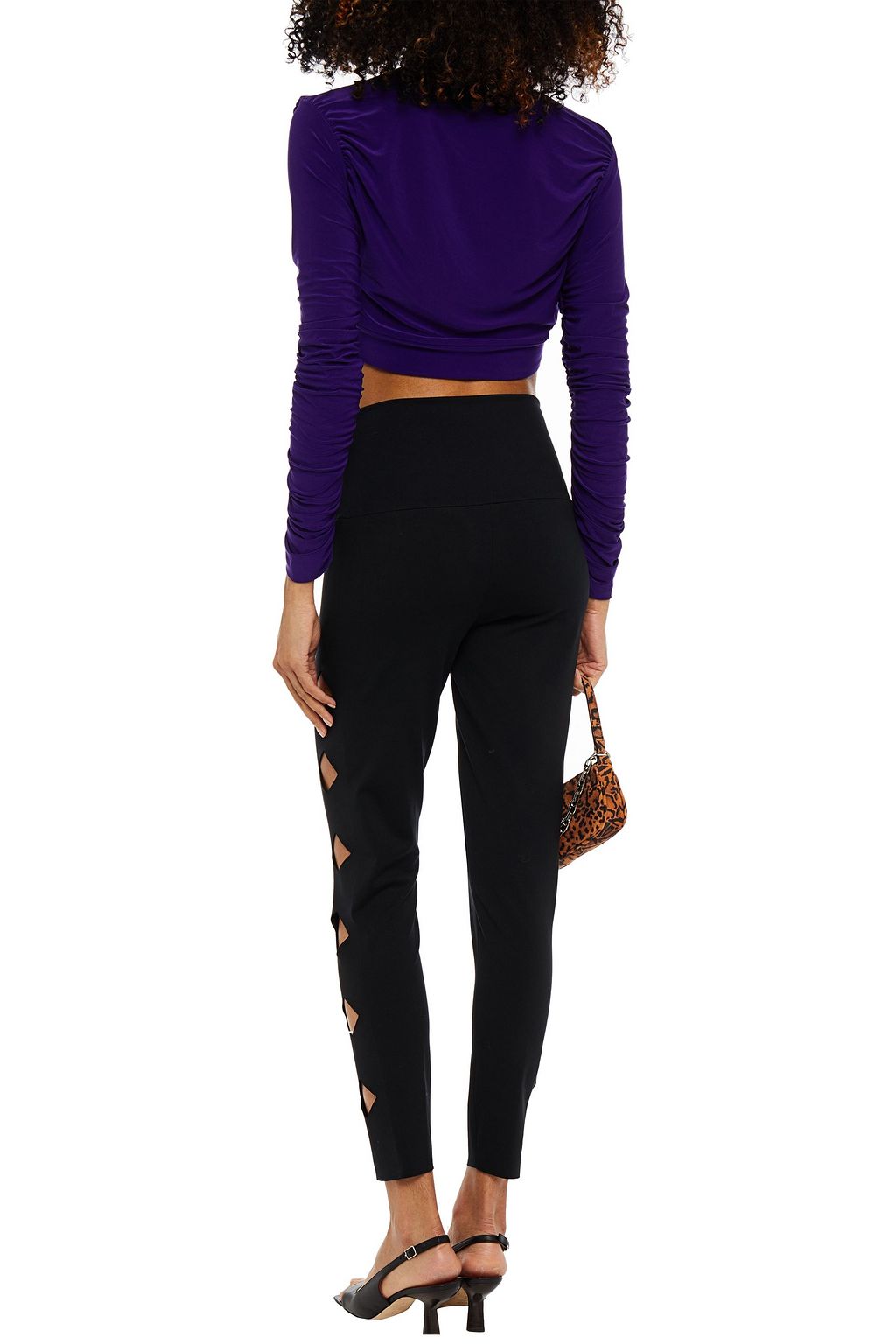NORMA KAMALI Cutout stretch-jersey leggings