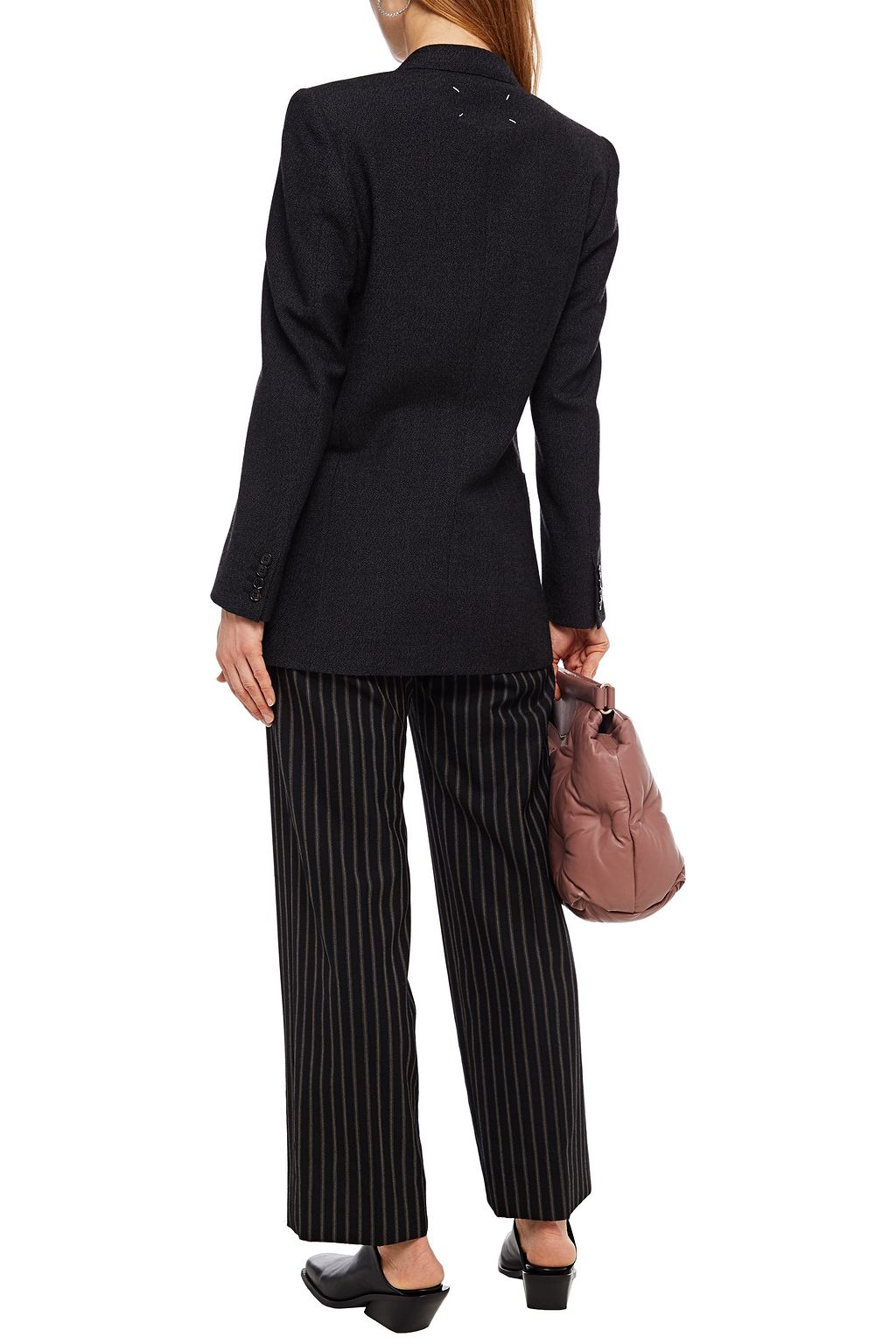 MAISON MARGIELA Striped wool straight-leg pants