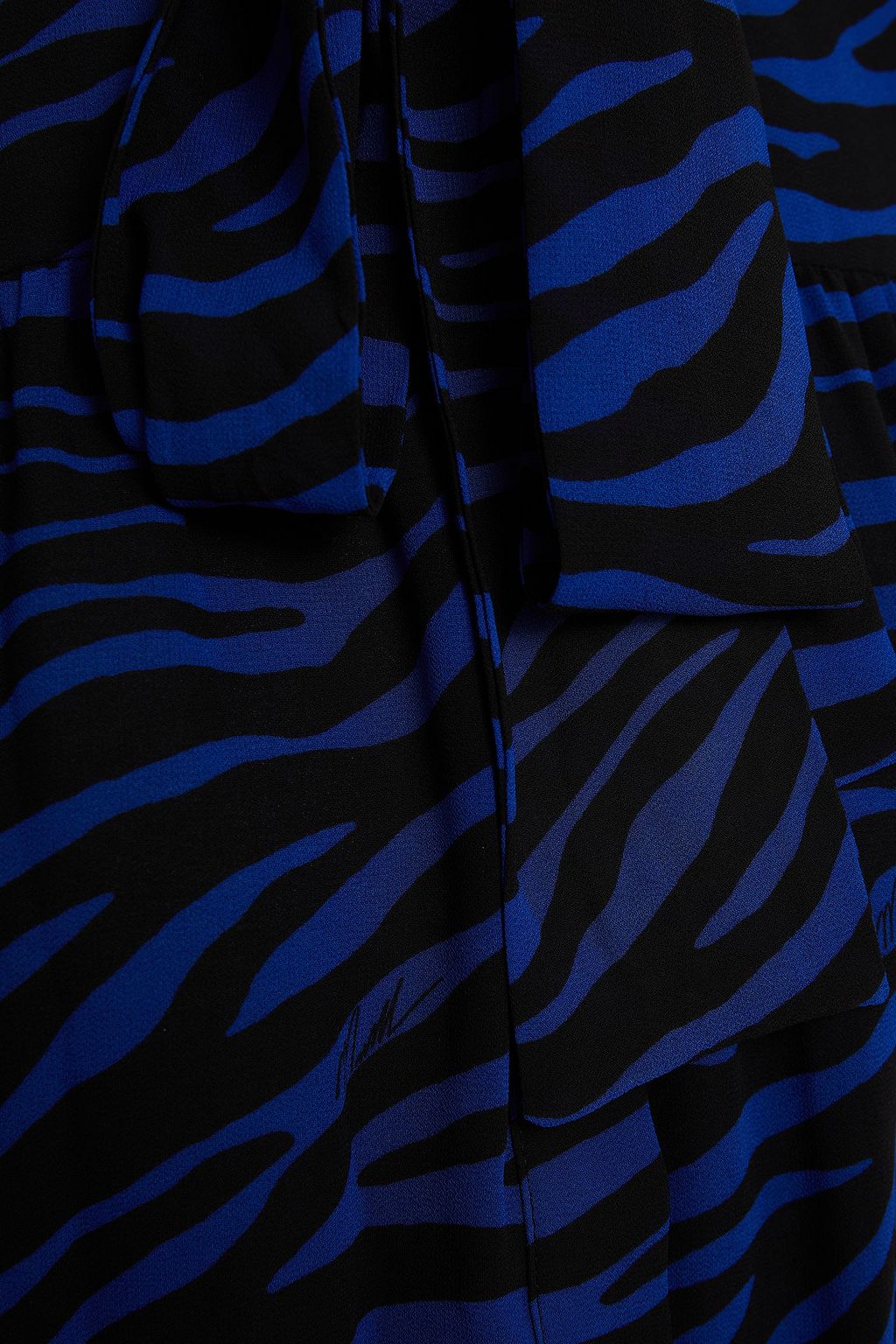 MICHAEL MICHAEL KORS Gathered zebra-print chiffon mini dress