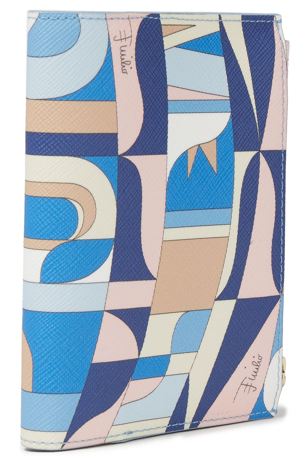 PUCCI Printed faux textured-leather passport holder