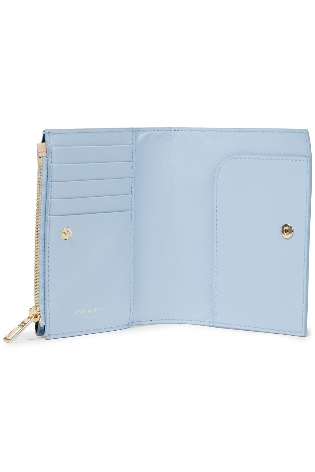 PUCCI Printed faux textured-leather passport holder