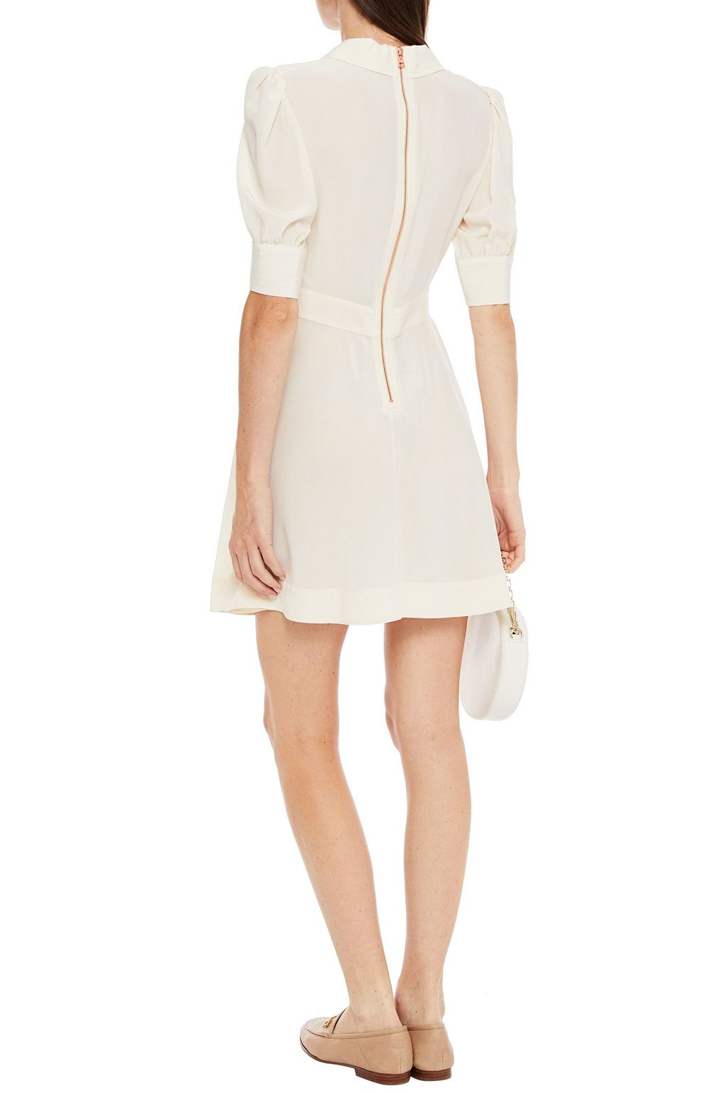 SEE BY CHLOÉ Shirred silk crepe de chine mini dress