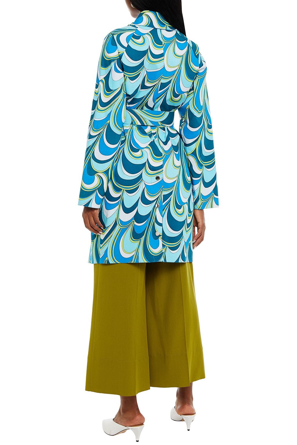MICHAEL MICHAEL KORS Reversible printed cotton trench coat