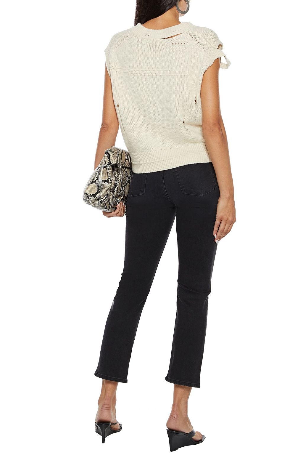 FRAME Le High Straight cropped high-rise straight-leg jeans