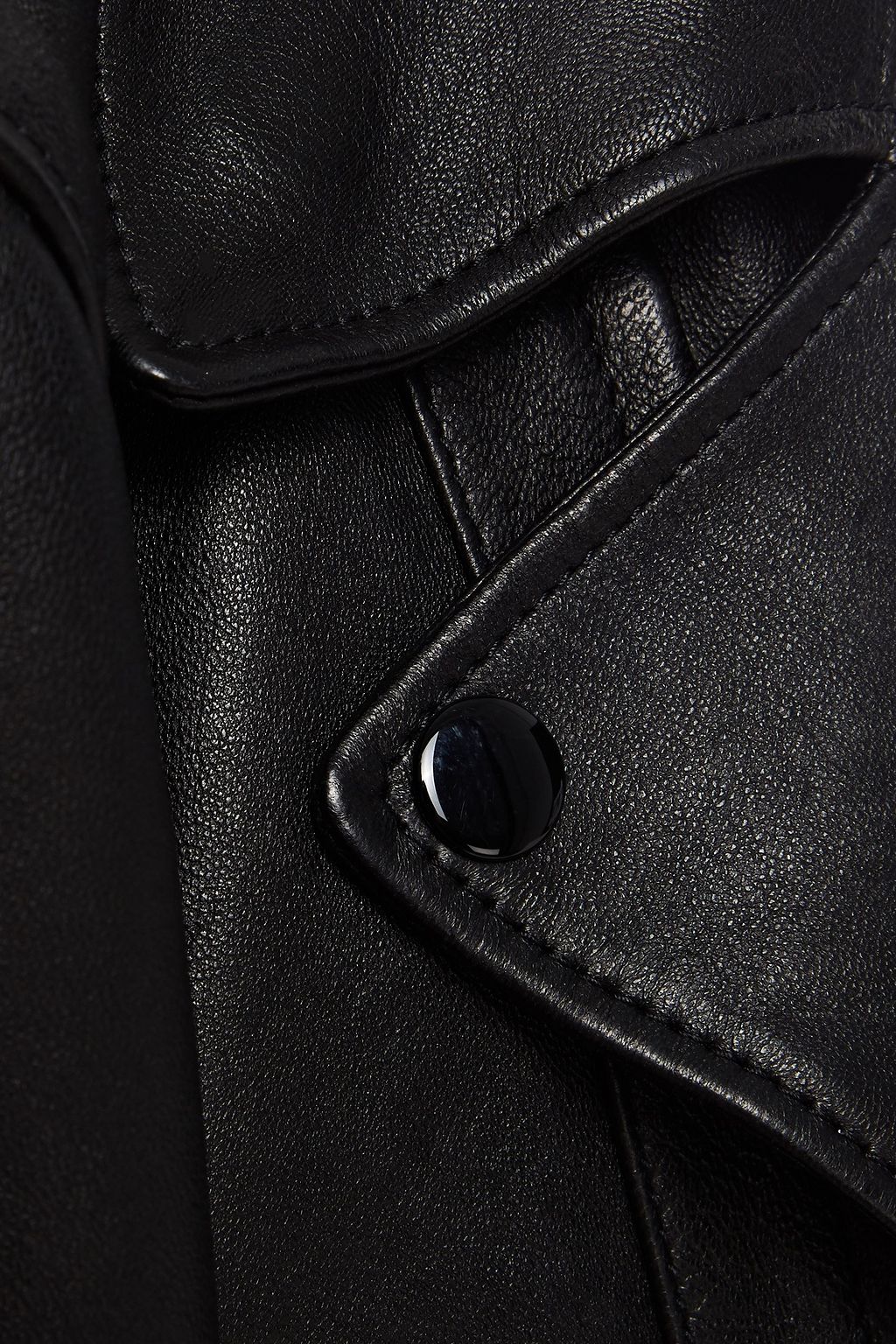 MAISON MARGIELA Cropped lace-up leather biker jacket