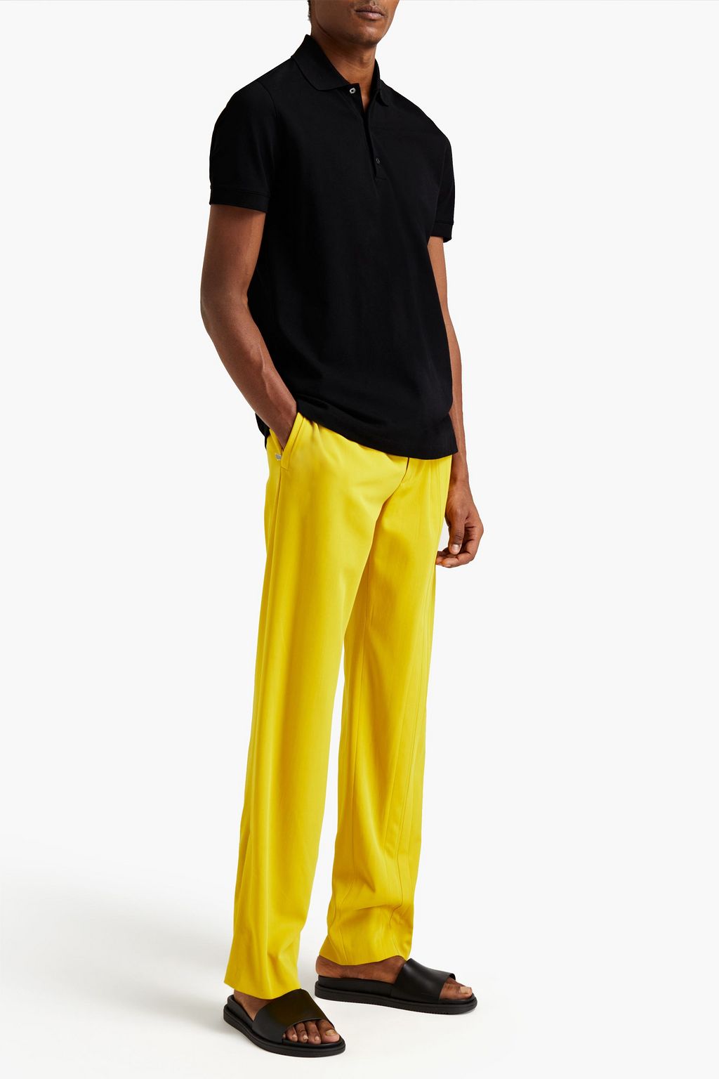 VALENTINO Tapered wool-twill pants