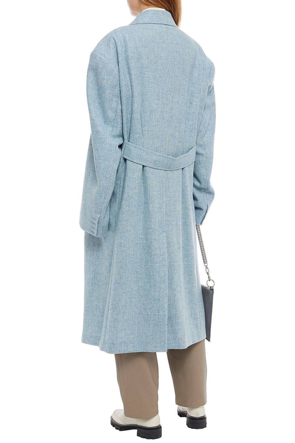 MAISON MARGIELA Doppelreihiger Oversized-Mantel aus Woll-Tweed