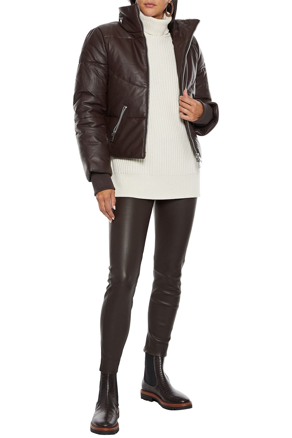 W118 BY WALTER BAKER Edwina quilted leather jacket