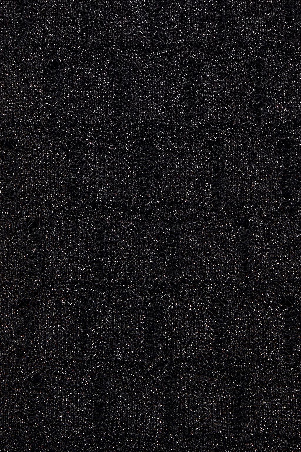 M MISSONI Metallic crochet-knit mini dress