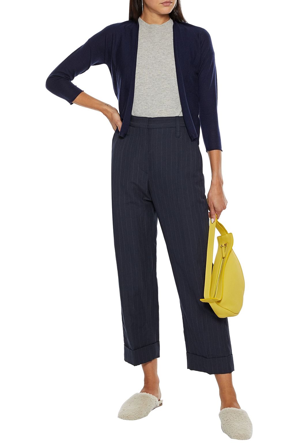AUTUMN CASHMERE Cropped cashmere cardigan